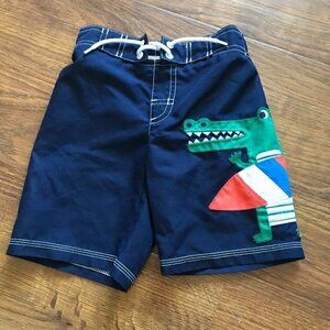 Gymboree alligator Swim Trunks